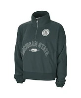 Nike Men's Green Michigan State Spartans Fly Fleece Quarter-Zip Jacket