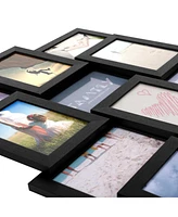 12-Opening Photo Collage Frame with Glass Cover for Multiple Picture Display