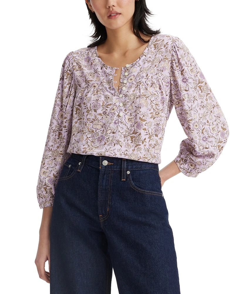 Levi's Women's Halsey 3/4-Sleeve Blouse