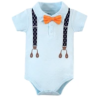 Little Treasure Baby Boys Everyday Cotton Snapsuits