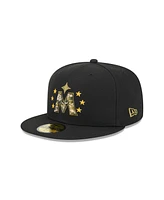 New Era Men's Black Minnesota Twins 2024 Armed Forces Day On-Field 59FIFTY Fitted Hat