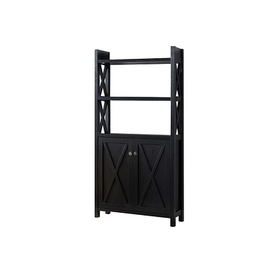 Bookcase Black for Home or Office Use