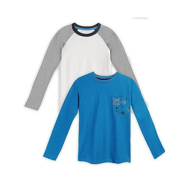 Mightly 2pk Fair Trade Organic Cotton Long Sleeve T-Shirts