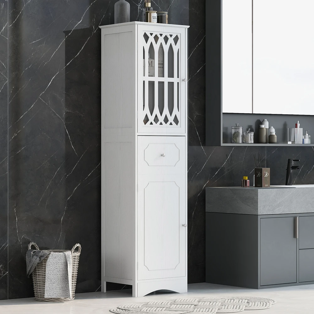 Modern Bathroom Cabinet: Mdf, Acrylic, Adjustable