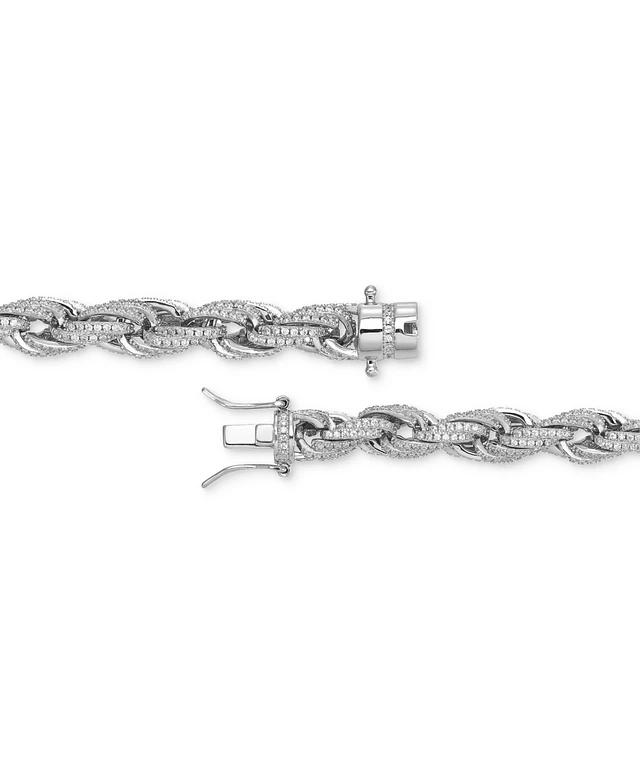 Rope Chain Necklace Macy's Sterling Silver STEELTIME Unisex
