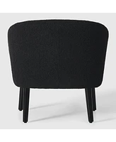 29" Wide Mid Century Modern Club Barrel Accent Armchair