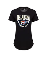 Sportiqe Women's Black Oklahoma City Thunder Phoebe Super Soft Tri-Blend T-Shirt