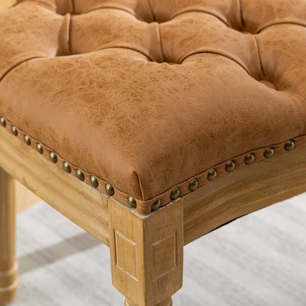 Luxurious French Dining Chairs with Pull-Ups and Solid Wood Frame