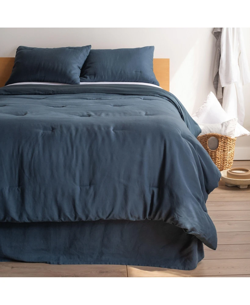 French Linen Comforter & Sham Set - Full/Queen