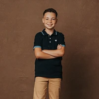 Hope & Henry Boys Short Sleeve Knit Pique Polo Shirt