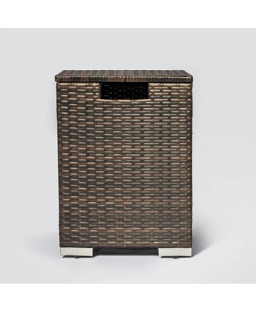 Rattan Propane Tank Cover Gas Bottle Cover Outdoor Wicker Gas Cylinder Cover