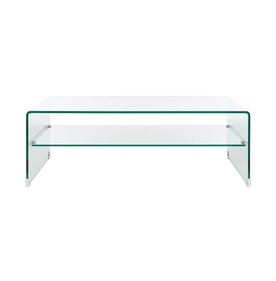 Safavieh Brioni Tempered Glass Coffee Table