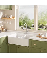 Mondawe 360° Swiveling Kitchen Fucets with Pull Down Spray Kitchen Sink Faucet