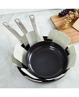 BergHOFF Graphite 3Pc Non-stick Ceramic Frying Pan/Skillet Set