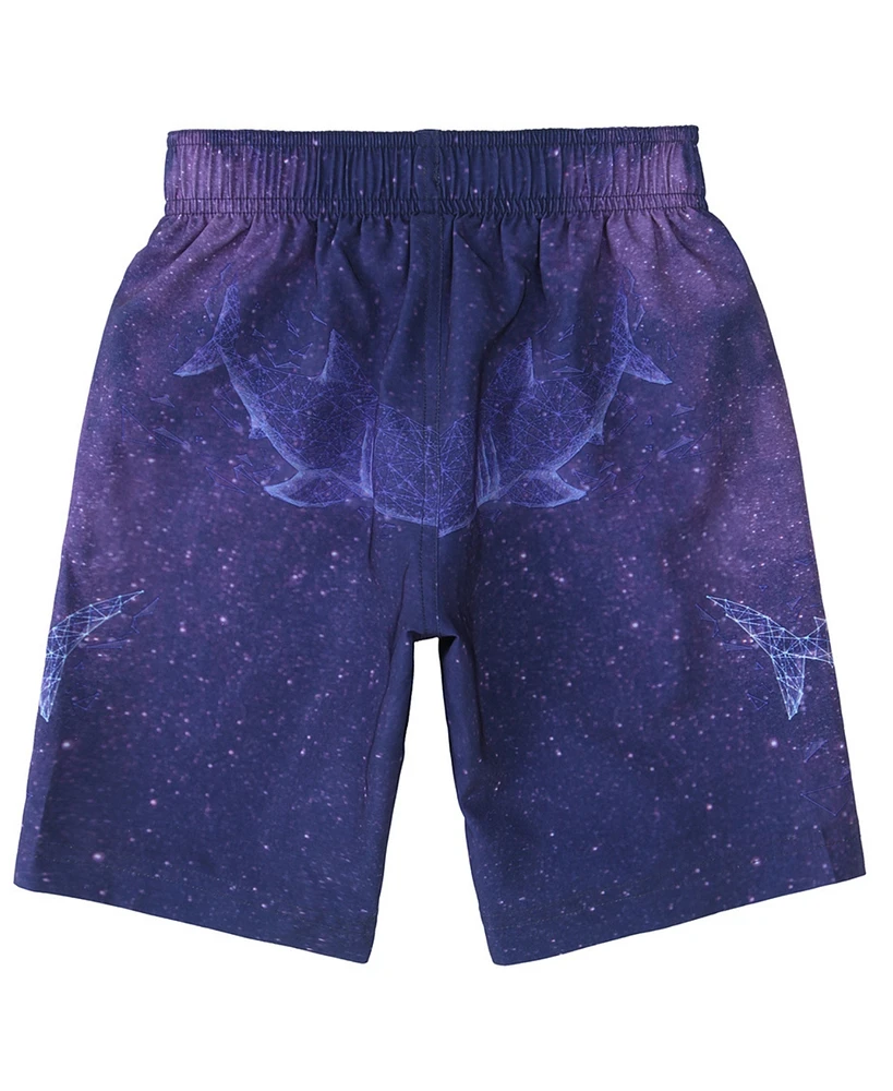 Rokka&Rolla Boys 4-Way Stretch Quick Dry Board Shorts Swim Trunks with Mesh Lining UPF50