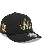 New Era Men's Black Minnesota Twins 2024 Armed Forces Day Low Profile 9FIFTY Snapback Hat