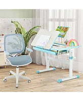 Kids Desk Chair Swivel Mesh Children Computer with Adjustable Height
