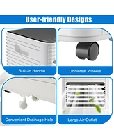 8000 Btu Portable Air Conditioner 3-in-1 Cooler w/Dehumidifier