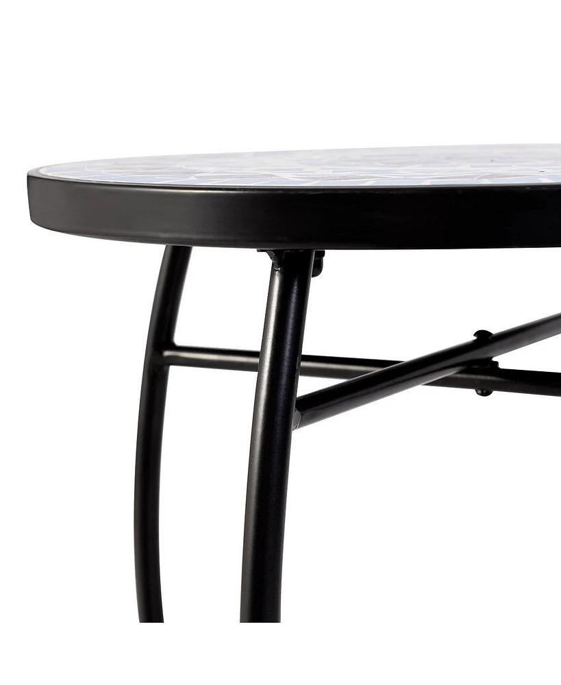 Outdoor Indoor Accent Table Plant Stand Cobalt