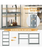 4 Pcs 5-Tier Heavy Duty Storage Shelf Utility Rack with Anti-tipping Device