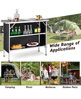 Folding Camping Table Aluminum Portable Picnic