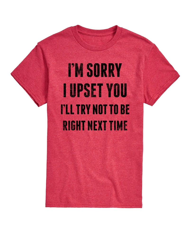 Hybrid Apparel Sorry I Upset You Men's Short Sleeve Tee