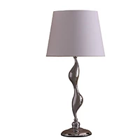 24-Inch Art Deco Silhouette Silver Table Lamp