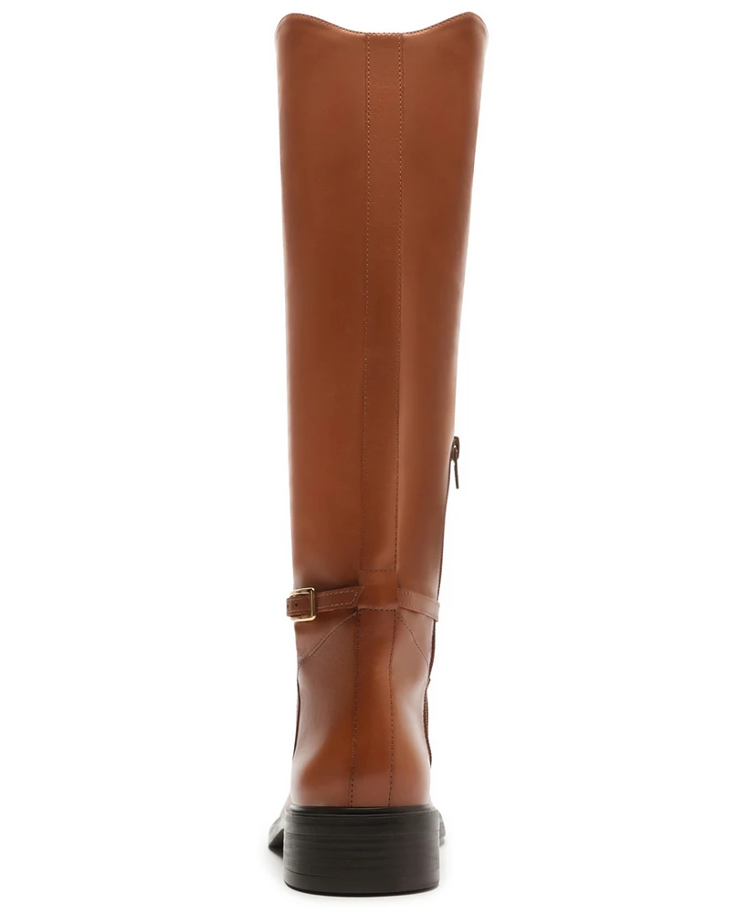 Arezzo Women's Mckenna Low Block Leather Boots