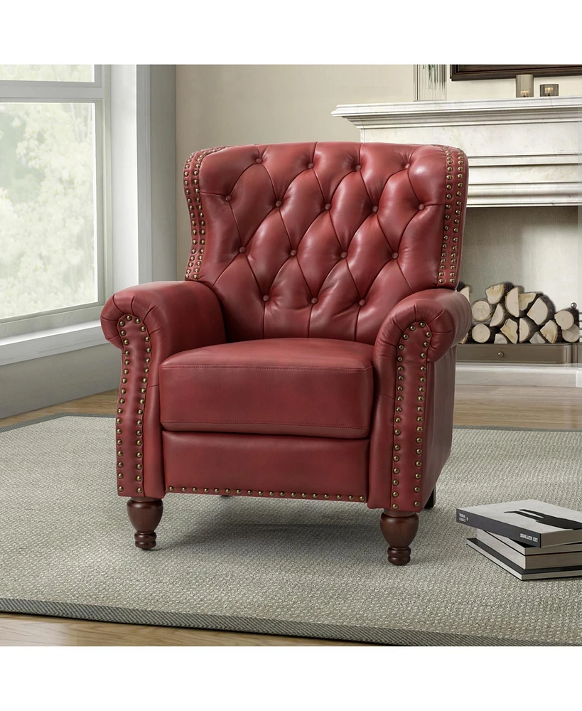 Arnold Transitional Recliner With Nailhead Trim