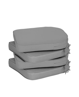Aoodor Outdoor Chair Cushion W21''xD21''Soft and Fade-resistant Polyester, Invisible Zipper for Easy Cleaning, Two Sets of Ties High Adaptability,