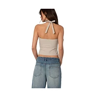Edikted Womens Dara Halter Top