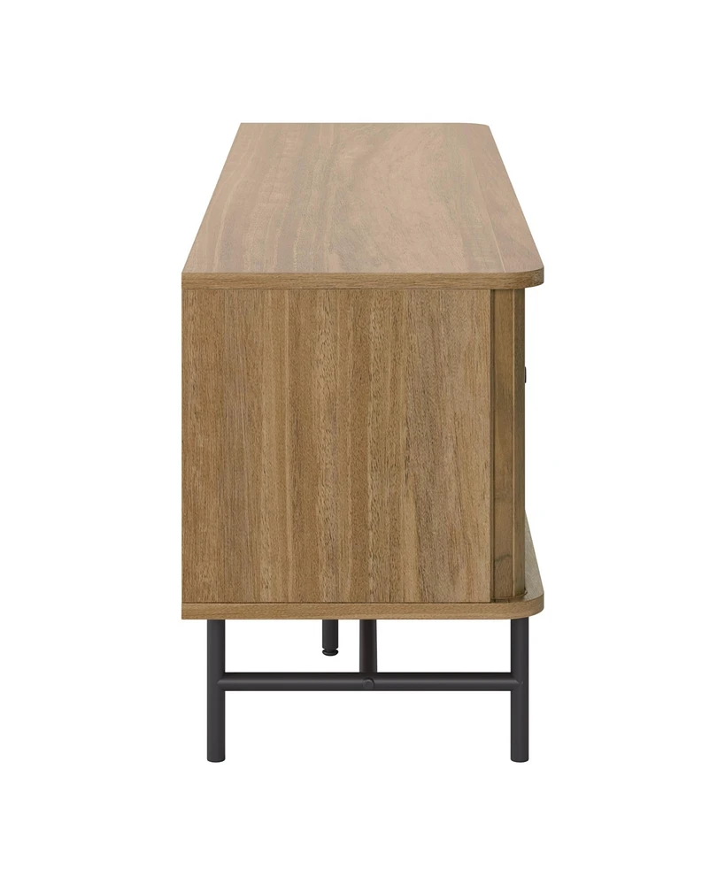 Amber & Emily Tv Stand with Sliding Doors for TVs up to 75"