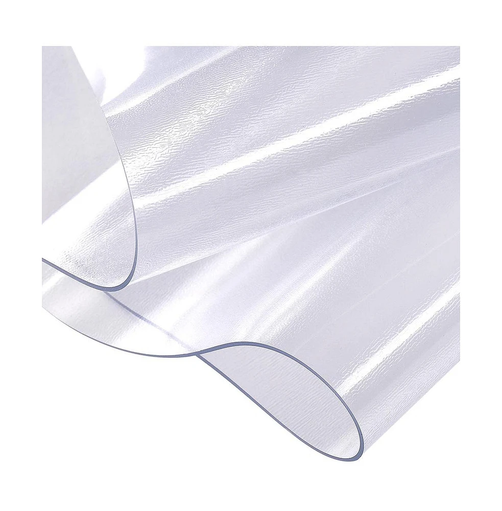 Yescom Clear Office Chair Mat for Hardwood 48" x 36" with Lip Pvc Floor Protector for Rolling Desk Chairs 1/16" Thickness
