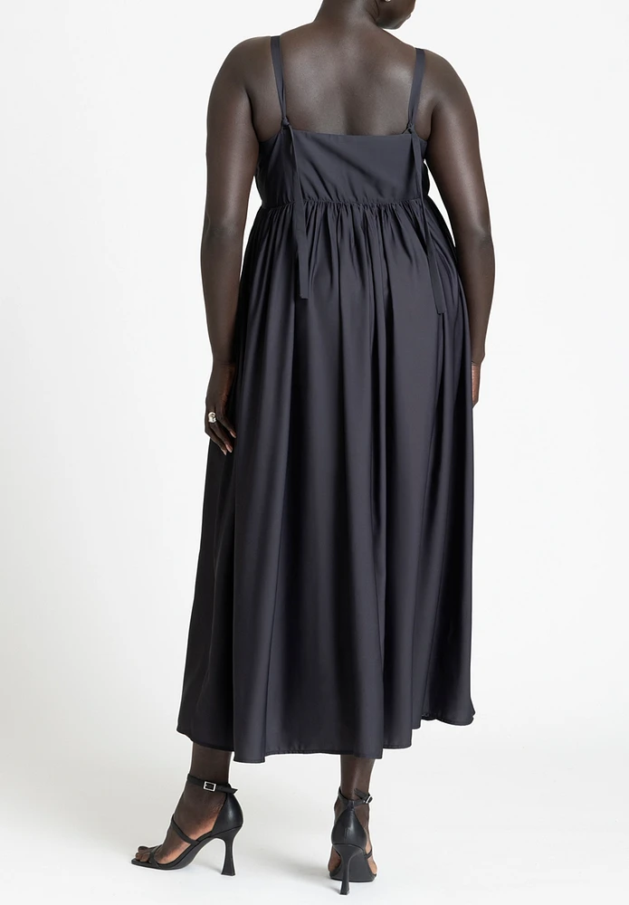 Eloquii Plus Printed Flower Maxi Dress