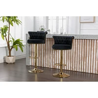 Adjustable Swivel Bar Stools Set for Kitchen