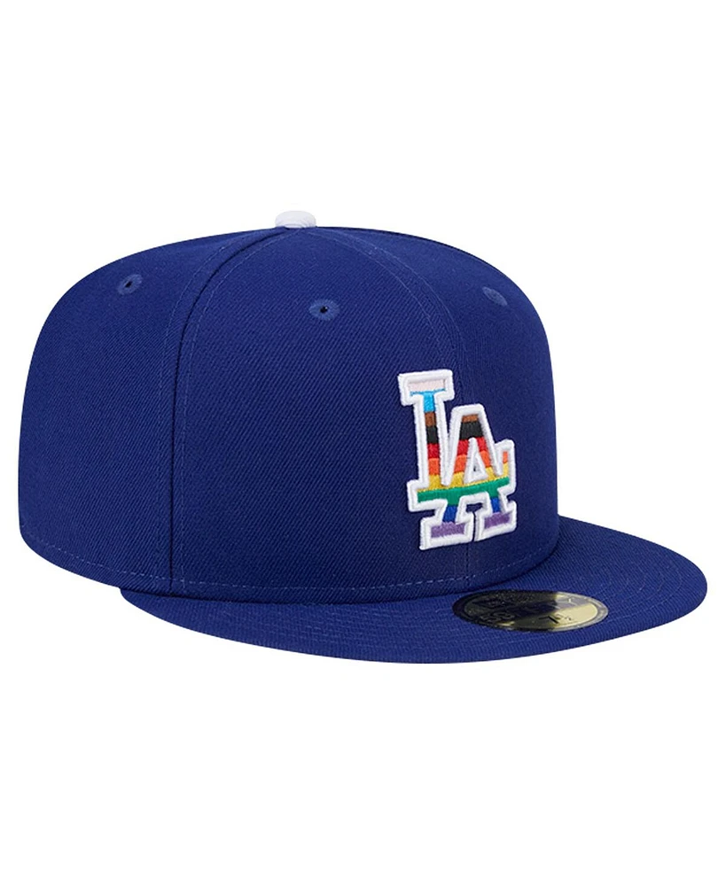 New Era Men's Royal Los Angeles Dodgers 2024 Pride on Field 59FIFTY Fitted Hat