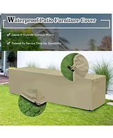 8PCS Patio Rattan Furniture Set Storage Waterproof Cover