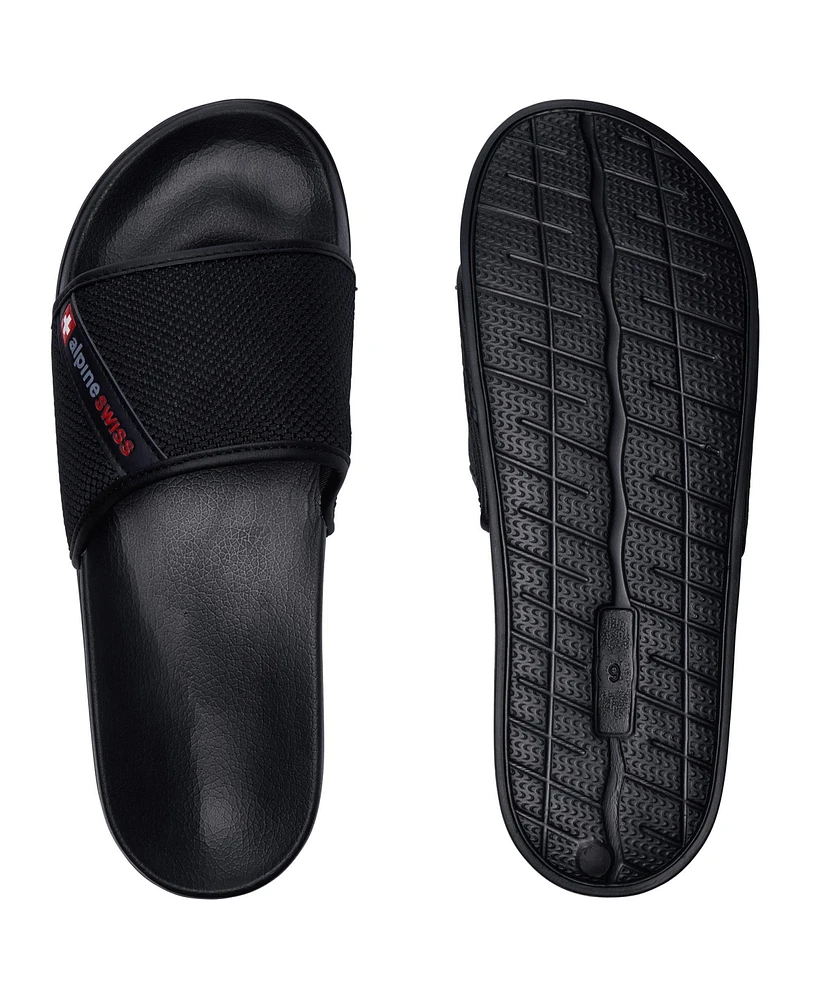 Alpine Swiss Mens Athletic Comfort Slide Sandals Eva Flip Flops Foam