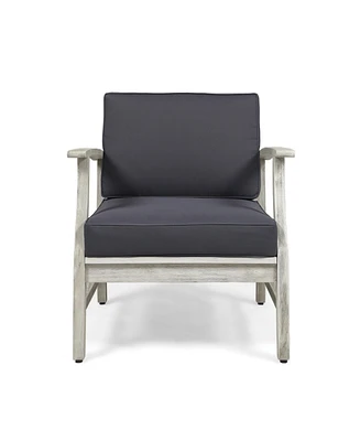 Acacia Wood Club Chair Durable, Modern, Colorful Patio Seating