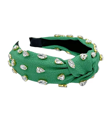 Women s Traditional Woven Headband - Green Gem