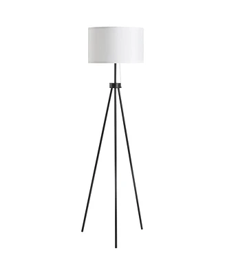 Homcom 59.75" Sding Floor Lamp Fabric Lampshade Steel Tripod,