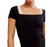 Free People Women's Clean Lines Slim-Fit Baby T-Shirt
