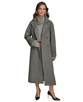 Donna Karan New York Women's Double-Breasted Belted Wrap Coat
