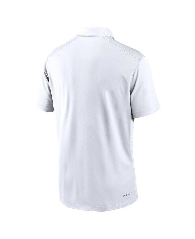 Nike Men's Scarlet Ohio State Buckeyes 2024 Early Season Coaches Sideline Performance Polo Shirt