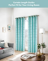 Intelligent Design Raina Total Blackout Metallic Print Grommet Top Curtain Single Panel