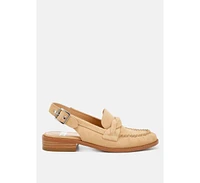 Nemykin woven strap slingback loafers