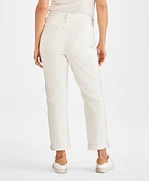 Style & Co Petite Mid-Rise Cuffed Girlfriend Jeans, Exclusively at Macy's