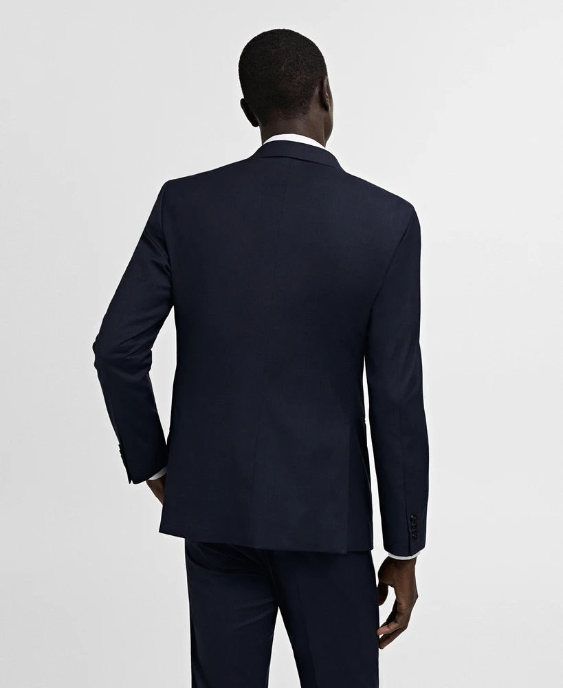 Mango Men's Stretch Fabric Slim-Fit Suit Blazer