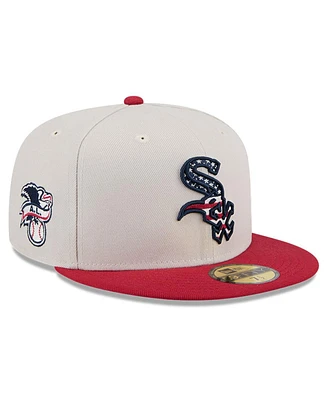 New Era Men's Red Chicago White Sox 2024 Fourth of July 59FIFTY Fitted Hat