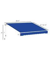 Adjustable Retractable Patio Awning for Shade and Protection